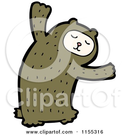 Cartoon of a Bear - Royalty Free Vector Illustration by lineartestpilot