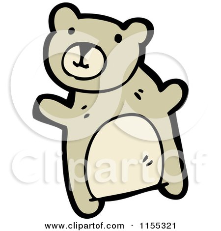 Cartoon of a Bear - Royalty Free Vector Illustration by lineartestpilot