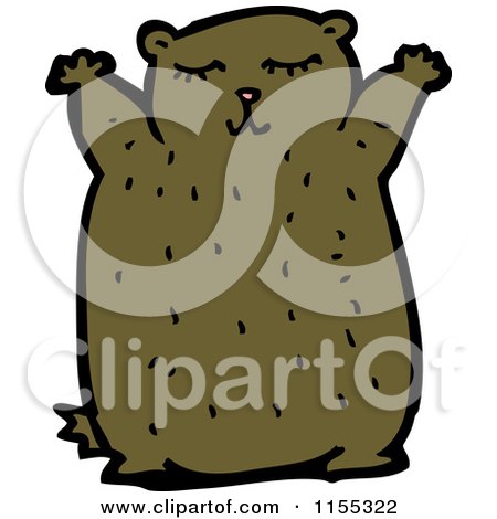 Cartoon of a Bear - Royalty Free Vector Illustration by lineartestpilot