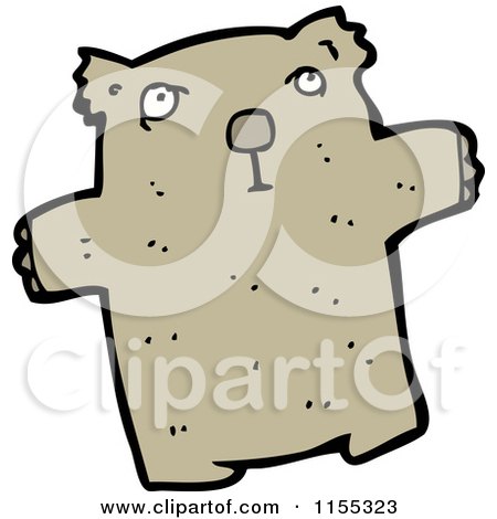 Cartoon of a Bear - Royalty Free Vector Illustration by lineartestpilot