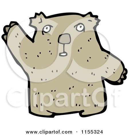 Cartoon of a Bear - Royalty Free Vector Illustration by lineartestpilot