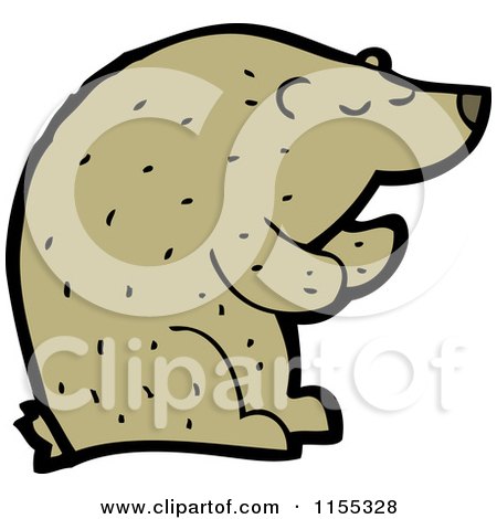 Cartoon of a Bear - Royalty Free Vector Illustration by lineartestpilot