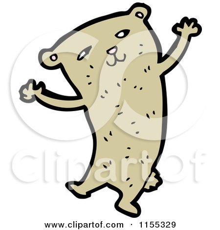 Cartoon of a Bear - Royalty Free Vector Illustration by lineartestpilot