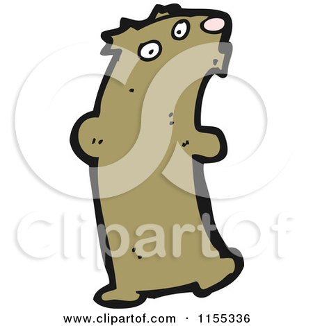 Cartoon of a Bear - Royalty Free Vector Illustration by lineartestpilot