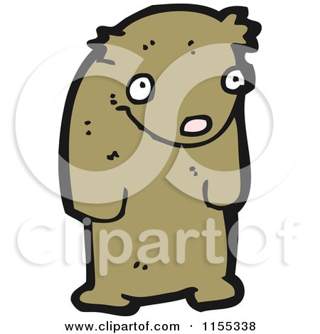 Cartoon of a Bear - Royalty Free Vector Illustration by lineartestpilot