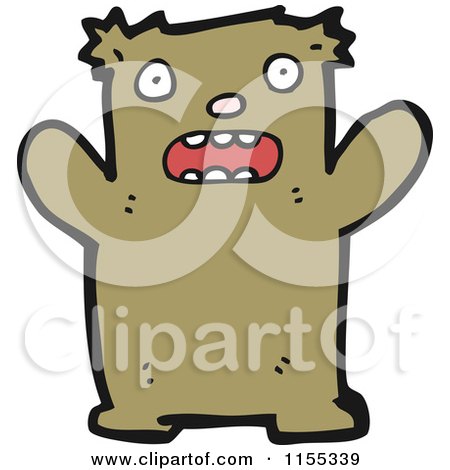 Cartoon of a Bear - Royalty Free Vector Illustration by lineartestpilot