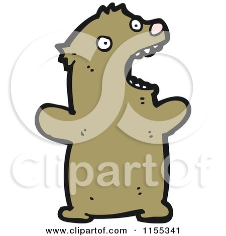 Cartoon of a Bear - Royalty Free Vector Illustration by lineartestpilot