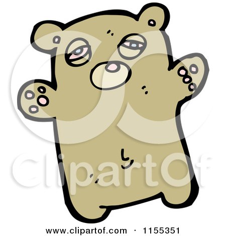 Cartoon of a Bear - Royalty Free Vector Illustration by lineartestpilot