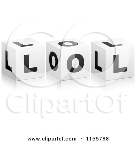 Clipart of 3d LOL Cubes - Royalty Free Vector Illustration by Andrei Marincas