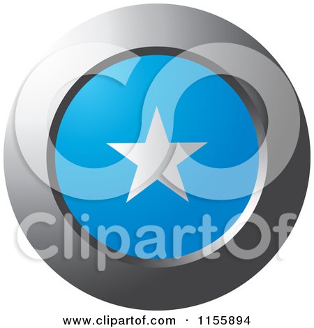 Clipart of a Chrome Ring and Somalia Flag Icon - Royalty Free Vector Illustration by Lal Perera