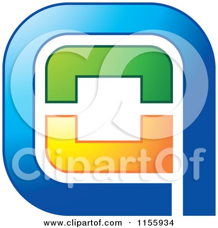 Clipart of an Abstract Anu Icon - Royalty Free Vector Illustration by Lal Perera