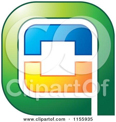 Clipart of an Abstract Anu Icon 2 - Royalty Free Vector Illustration by Lal Perera