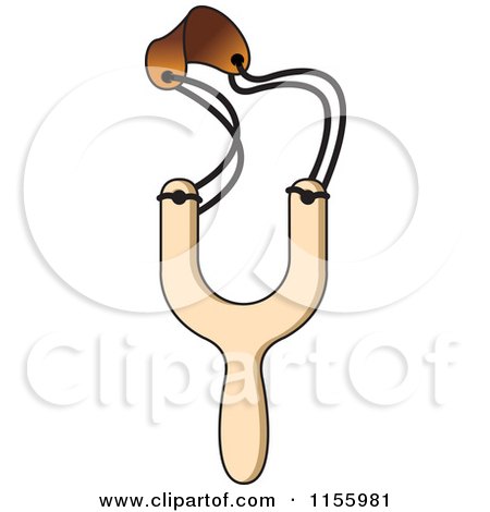 Clipart of a Sling Shot - Royalty Free Vector Illustration by Lal Perera