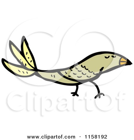 Cartoon of a Bird - Royalty Free Vector Illustration by lineartestpilot