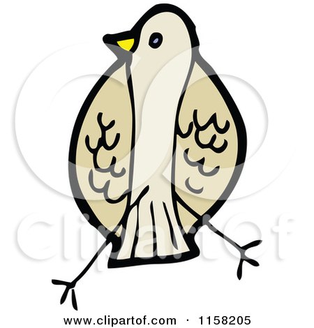 Cartoon of a Bird - Royalty Free Vector Illustration by lineartestpilot