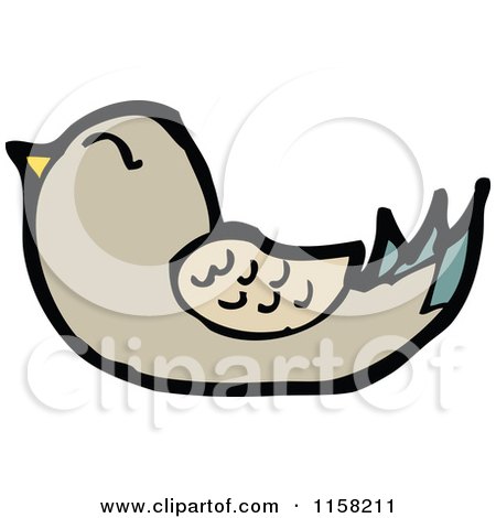 Cartoon of a Bird - Royalty Free Vector Illustration by lineartestpilot