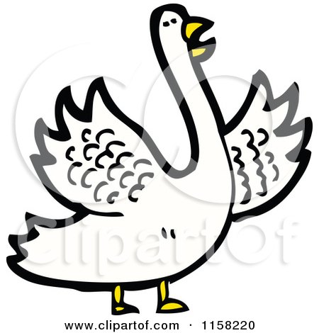 Cartoon of a Pigeon - Royalty Free Vector Illustration by lineartestpilot
