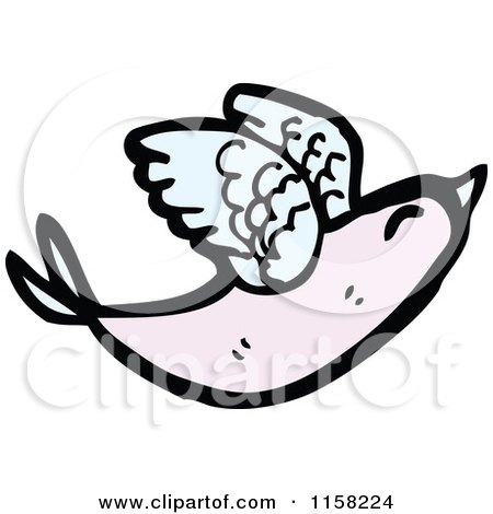 Cartoon of a Bird - Royalty Free Vector Illustration by lineartestpilot