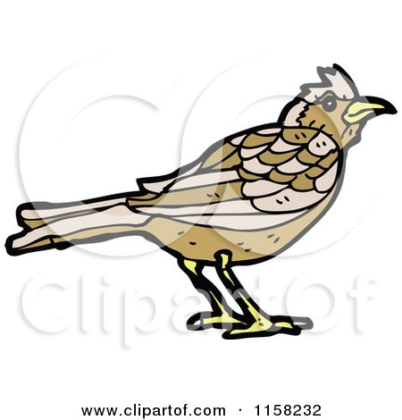 Cartoon of a Bird - Royalty Free Vector Illustration by lineartestpilot