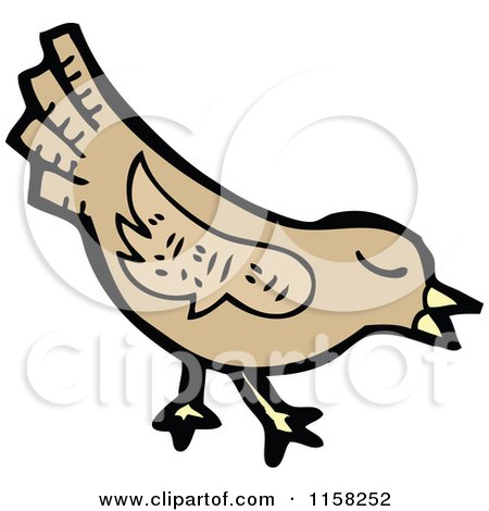 Cartoon of a Bird - Royalty Free Vector Illustration by lineartestpilot