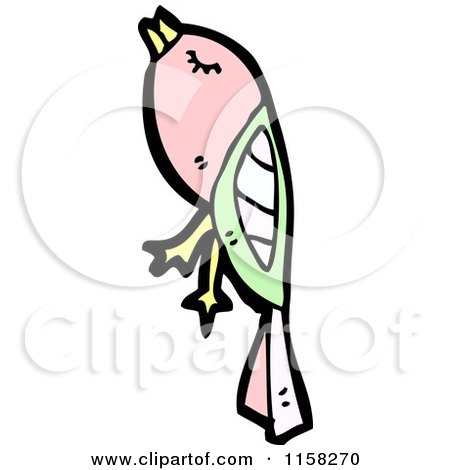 Cartoon of a Bird - Royalty Free Vector Illustration by lineartestpilot