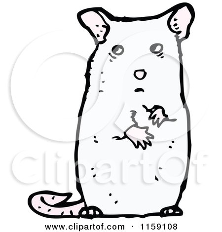 Cartoon of a Mouse - Royalty Free Vector Illustration by lineartestpilot
