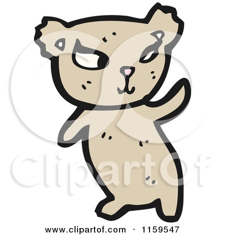 Cartoon of a Bear - Royalty Free Vector Illustration by lineartestpilot