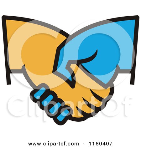 Clipart of a Handshake - Royalty Free Vector Illustration by Vector Tradition SM