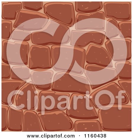 Clipart of a Brown Seamless Stone Background - Royalty Free Vector Illustration by Vector Tradition SM