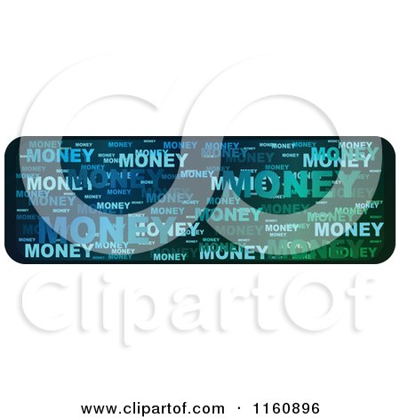 Clipart of a Colorful Word Collage Money Website Banner - Royalty Free Vector Illustration by Andrei Marincas