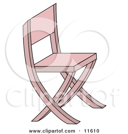 Pink Chair Clipart Illustration by AtStockIllustration