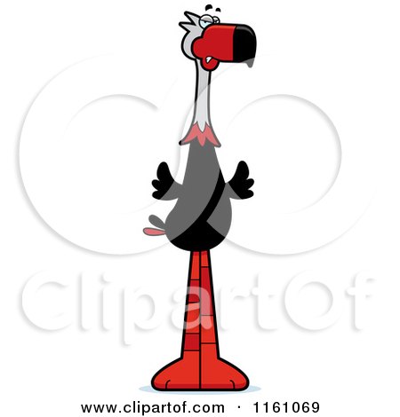 Cartoon of a Mad Terror Bird Mascot - Royalty Free Vector Clipart by Cory Thoman