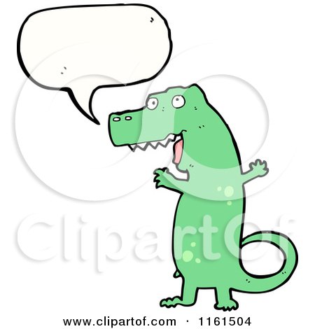 green t rex cartoon