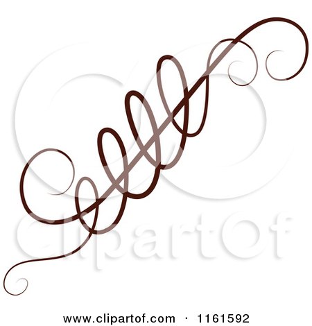 Clipart of a Decorative Swirl Design Element 2 - Royalty Free Vector Illustration by Cherie Reve