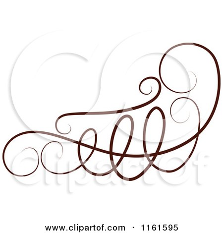 Clipart of a Decorative Swirl Design Element 4 - Royalty Free Vector Illustration by Cherie Reve