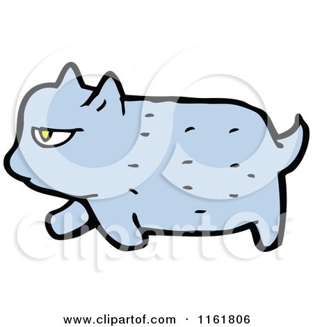 Cartoon of a Cat - Royalty Free Vector Illustration by lineartestpilot