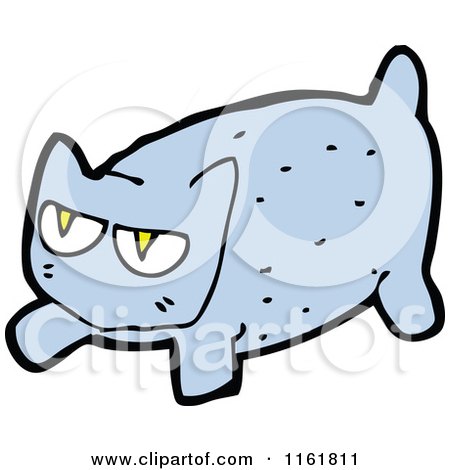 Cartoon of a Cat - Royalty Free Vector Illustration by lineartestpilot