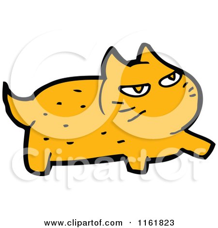 Cartoon of a Ginger Cat - Royalty Free Vector Illustration by