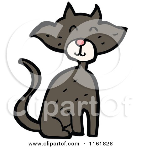 Cartoon of a Cat - Royalty Free Vector Illustration by lineartestpilot