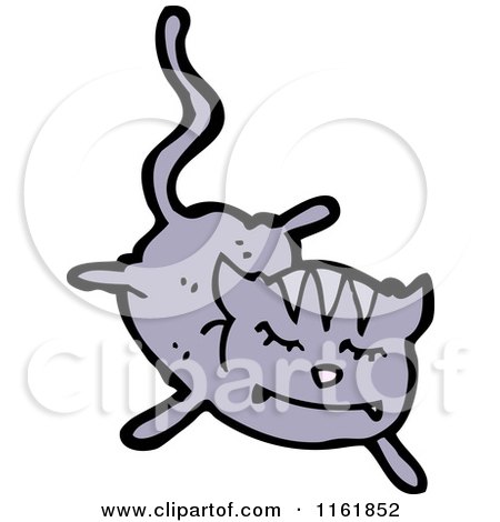 Cartoon of a Cat - Royalty Free Vector Illustration by lineartestpilot