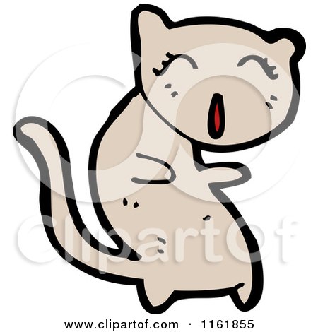 Cartoon of a Cat - Royalty Free Vector Illustration by lineartestpilot