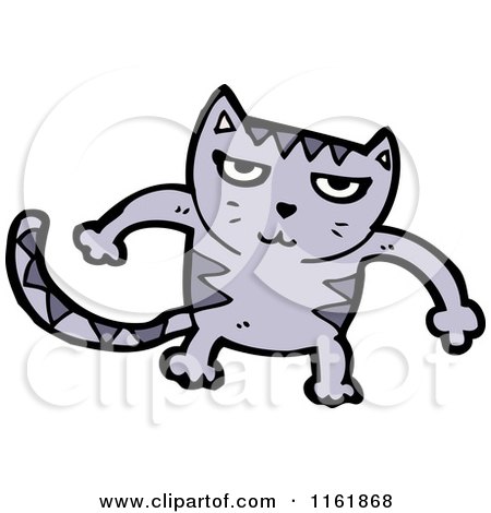 Cartoon of a Cat - Royalty Free Vector Illustration by lineartestpilot