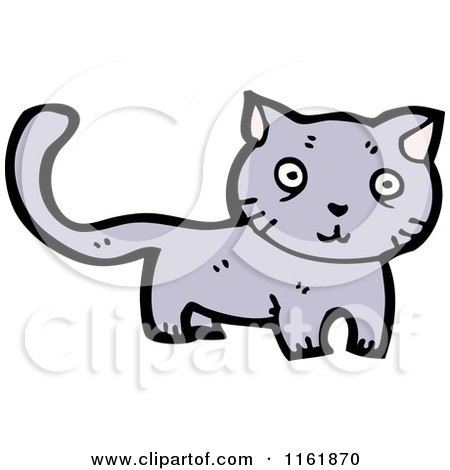 Cartoon of a Cat - Royalty Free Vector Illustration by lineartestpilot