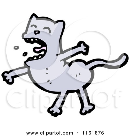 Cartoon of a Cat - Royalty Free Vector Illustration by lineartestpilot