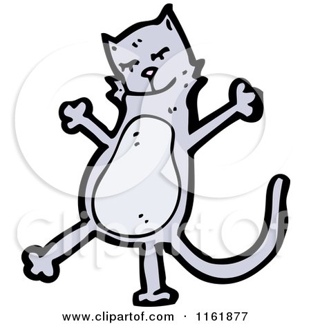 Cartoon of a Cat - Royalty Free Vector Illustration by lineartestpilot