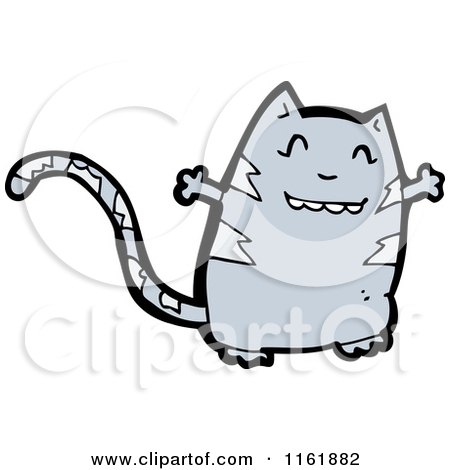 Cartoon of a Cat - Royalty Free Vector Illustration by lineartestpilot