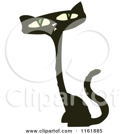 Cartoon of a Cat - Royalty Free Vector Illustration by lineartestpilot