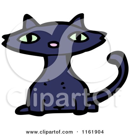 Cartoon of a Cat - Royalty Free Vector Illustration by lineartestpilot