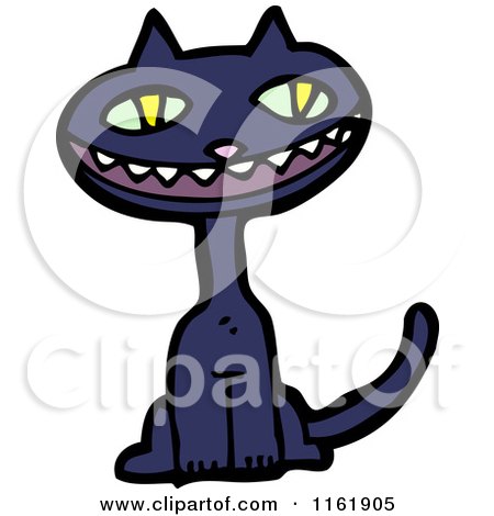 Cartoon of a Cat - Royalty Free Vector Illustration by lineartestpilot