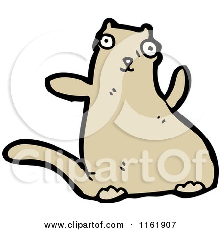 Cartoon of a Cat - Royalty Free Vector Illustration by lineartestpilot